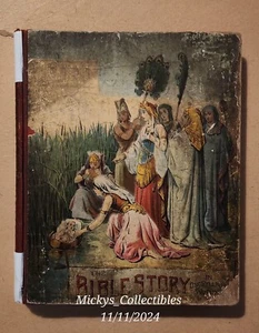 1892 "The Bible Story" In One Syllable Words By H. W. Pierson Made Easy For Kids - Imagen 1 de 13