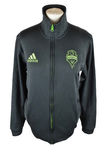 Maglione Adidas Seattle Sounders FC Trakc taglia 36 38 uomo full zip outdoor