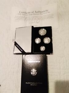 1998 W Platinum American Eagle 4 Coin Proof Coin Set $100 $50 $25 $10 w/ OGP