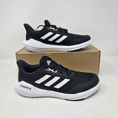 Adidas EQ21 Run J Cómodo Zapato de Gimnasio Atlético/Negro Blanco/FX2248/Hombre 4, Mujer 5 Foto 1 de 4