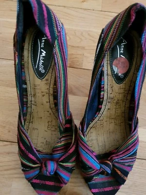 USADOS ANNE MICHELLE 5" TACONES ALTOS MULTICOLOR TALLA REINO UNIDO 5 EUR 38 Foto 1 de 4