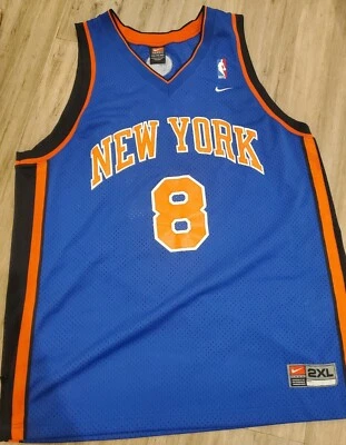 Camiseta deportiva New York Knicks Latrell Sprewell talla 2XL Nike Swingman azul rara NBA Foto 1 de 4