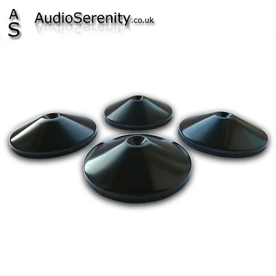 30 mm Speaker Spike Shoes Pads Feet For Speakers Subwoofer & Stand (BLACK) (X4) - image 1 of 3