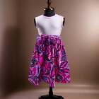 Girls African Pink Print Skirt