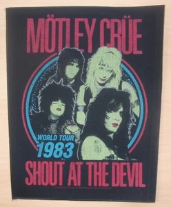 Motley Crue Shout At The Devil Large Sew On Back Patch Official Merch New. - Picture 1 of 1