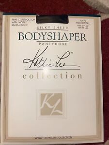 Kathie Lee Collection Bodyshaper Pantyhose Med Tall Navy Firm Control Pantyhose