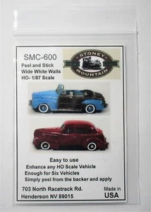 New! SMC-600 Peel & Stick Wide White Walls HO-1/87th Scale White Resin Kits - Picture 1 of 3