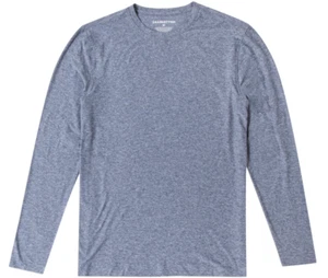 NWT Bear Bottom Men's Tech Performance Long Sleeve Tee Shirt Heather Grey XL - Picture 1 of 5