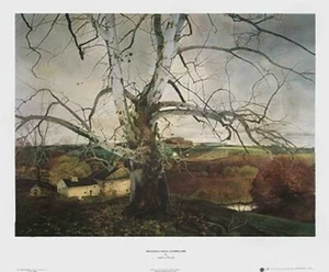 Pennsylvania Landscape, 1941 Andrew Wyeth Art Print Lafayette Sycamore 24x28.5 - Picture 1 of 2