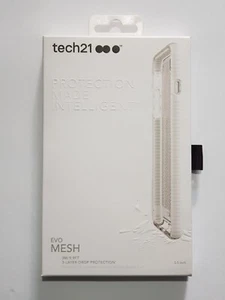 Genuine Tech21 Evo Mesh Gel Case for iPhone 7 or 8 Plus Clear/White - Picture 1 of 5