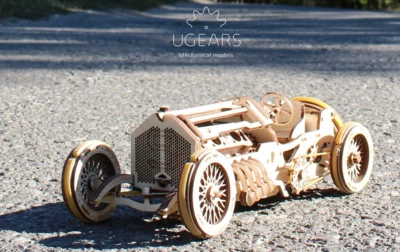 Mecánico UGEARS Madera 3D Puzzle U-9 Gran-Prix Coche Construcción Set Foto 1 de 4