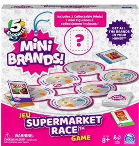 Surprise Mini Brands Supermarket Race Board Game 5pc Set w/ 2 Collectible Movers - Picture 1 of 5