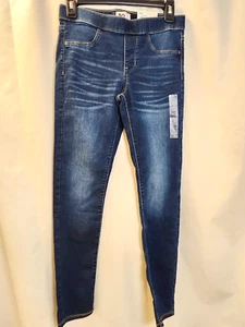 SO Ultimate Midrise Pull On Jeggings Kids Dark Wash Girls Size 14 NEW - Picture 1 of 8