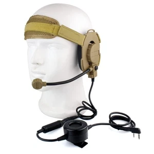 CS HD03 Z Tactical Headset & Waterproof PTT For BaoFeng UV-5R Kenwood TYT Radios - Picture 1 of 8