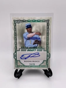 2020 Leaf Ultimate Draft Emerald Spectrum /25 Wander Franco #BA-WF1 Auto Rookie - Picture 1 of 2