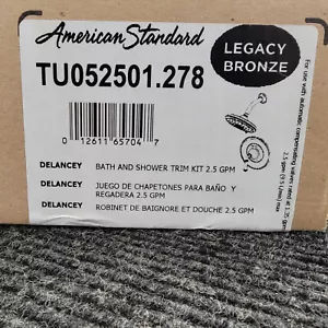 American Standard Delancey Shower Trim Kit Legacy Bronze | TU052501.278 - Picture 1 of 6