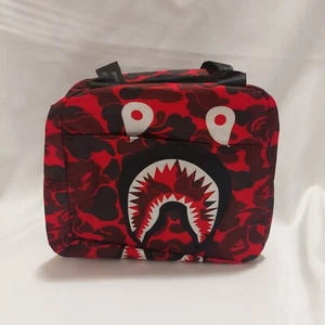 NEW Camo Shark Lunch Bag Insulated Lunch Box Meal Cooler Bag Reusable - Picture 1 of 8