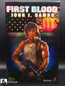 1:6 scale Hot Toys First Blood John J. Rambo Boxed 12" Action Figure MMS21 - Picture 1 of 17
