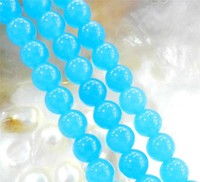 Natural 8mm South African Blue Topaz Gems Round Loose Beads 15" AAA
