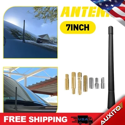 Mástil de radio corto antena 7" negro AM/FM para RAM 1500 DODGE 2500 3500 1999-2008 S Foto 1 de 4