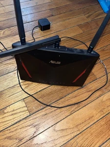 Asus Red And Black Router - Picture 1 of 6