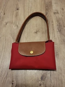 Longchamp le Pliage Größe M Dunkelrot, langer Henkel - Bild 1 von 8