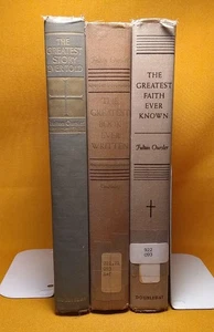 Fulton Oursler 3 HC book lot Greatest Story Told Book Written Faith Known ex-lib - Imagen 1 de 22