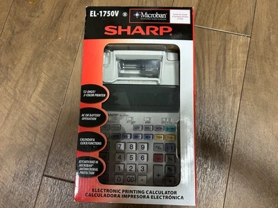 Sharp EL1750V Electronic Printing Calculator - Brand New (2013) - Image 1 of 4