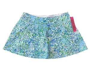 Pantalón Corto Lilly Pulitzer Talla M Luxletic Aila Hydra Azul Dandy Lions UPF 50+ NUEVO CON ETIQUETAS $88 - Imagen 1 de 10