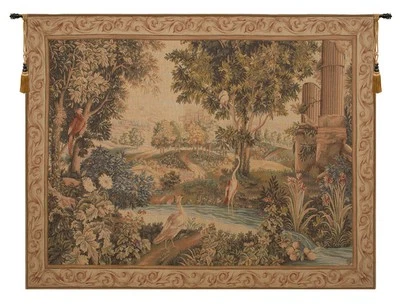 Verdure Aux Oiseaux II French Classical Wall Hanging Home Decor Tapestry - Image 1 of 4