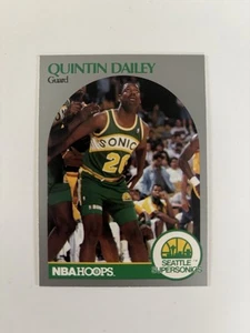 1990-91 Hoops Basketball Card Quintin Dailey Seattle SuperSonics #276 - Bild 1 von 2