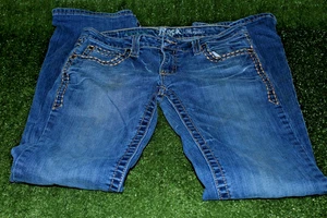 Jeans donna Wrangler Rock 47 vita ultra bassa lavaggio medio 29x34 stile WHX63CO - Foto 1 di 8