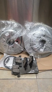 BMW X3 2004-10 Rear Slotted Brake Disc Rotors Pads 2004 2005 2006 2007 2008-2010 - Bild 1 von 7