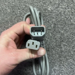 IEC 320 C14 Stecker auf C13 Buchse Strom Verlängerungskabel 1,5 m - Bild 1 von 2