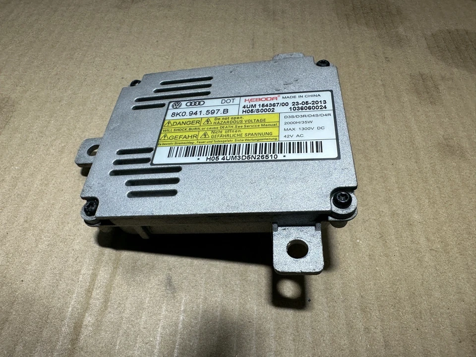 Unidad de control de lastre de faros Audi VW D3S 8K0.941.597.B Foto 1 de 4