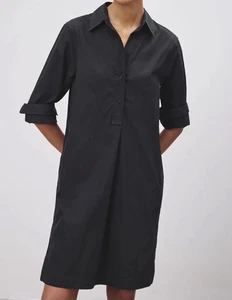 Michael Stars Hemdblusenkleid mit Knopfleiste Small Schwarz - Bild 1 von 4