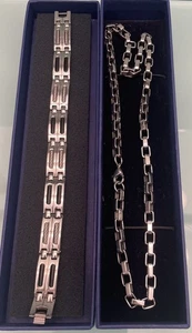 herren edelstahl halskette und armband set - Bild 1 von 13