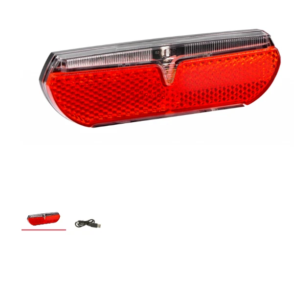 BONIN FANALE FANALINO POSTERIORE PORTAPACCHI LED USB PER BICI BICICLETTA MTB E BIKE