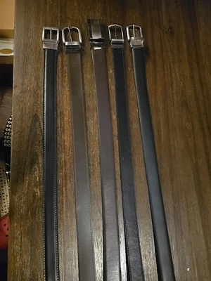 Lot Of 5 Reversible Mens Belts, Various Lengths - Image 1 of 4