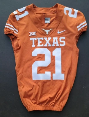 Nike Texas Longhorns Auténtico Juego Usado Camiseta Fútbol Talla 40 M Naranja #21 Foto 1 de 4
