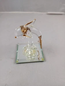 Vintage Glas Delfin Figur - Bild 1 von 8