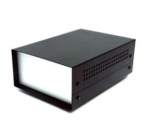 1pc All Aluminum Box Enclosure WD-330 20x13.8x7.3cm LxWxH Powder Coating Black - Picture 1 of 10