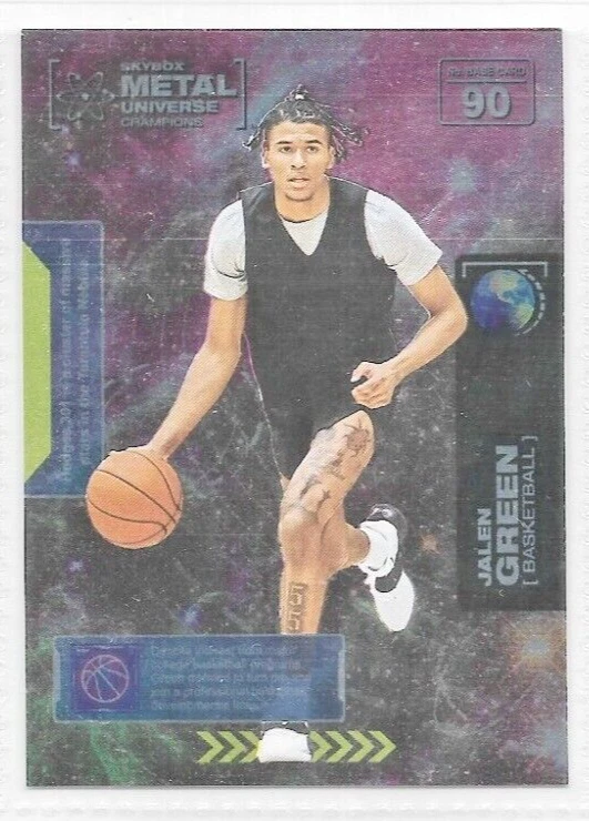 Jalen Green Houston Rockets 2021 Metal Universe Champions Rookie #90 - Image 1 of 1