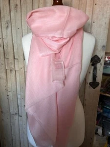 Polvo rosa fino ligero cachemira y pashmina lana de Pashmina Love - Imagen 1 de 3