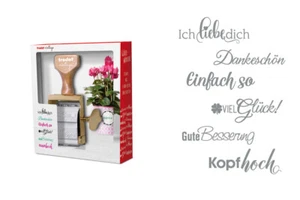 Trodat Vintage DIY Stempel: Glückwünsche Liebe Dankeschön Viel Glück Besserung - Bild 1 von 1