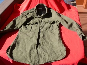 US Military Type TWEED WOOL SHIRT NY Game Warden Law Enforcement Size Chest 38" - Picture 1 of 9