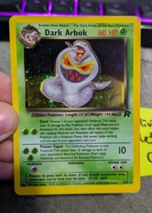 HOLO SHIFT !! Pokemon Team Rocket Dark Arbok Error Misprint 2/82 1999-23000 Date - Picture 1 of 7
