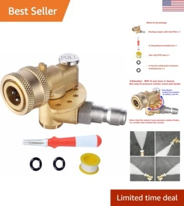 Quick Connecting Brass Coupler Attachment - 120 Degree - 5 Angles - Max 5000 PSI - Picture 1 of 10