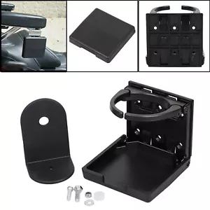 Black Folding Beverage/Drink/Cup Holder For Honda Goldwing 1500 1800 GL1800/1500 - Picture 1 of 17
