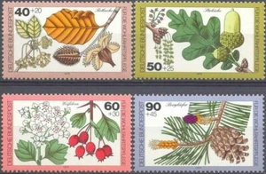 Deutschland 1979 Yvert # 870/73 Blumen Früchte postfrisch sehr guter Zustand - Bild 1 von 1
